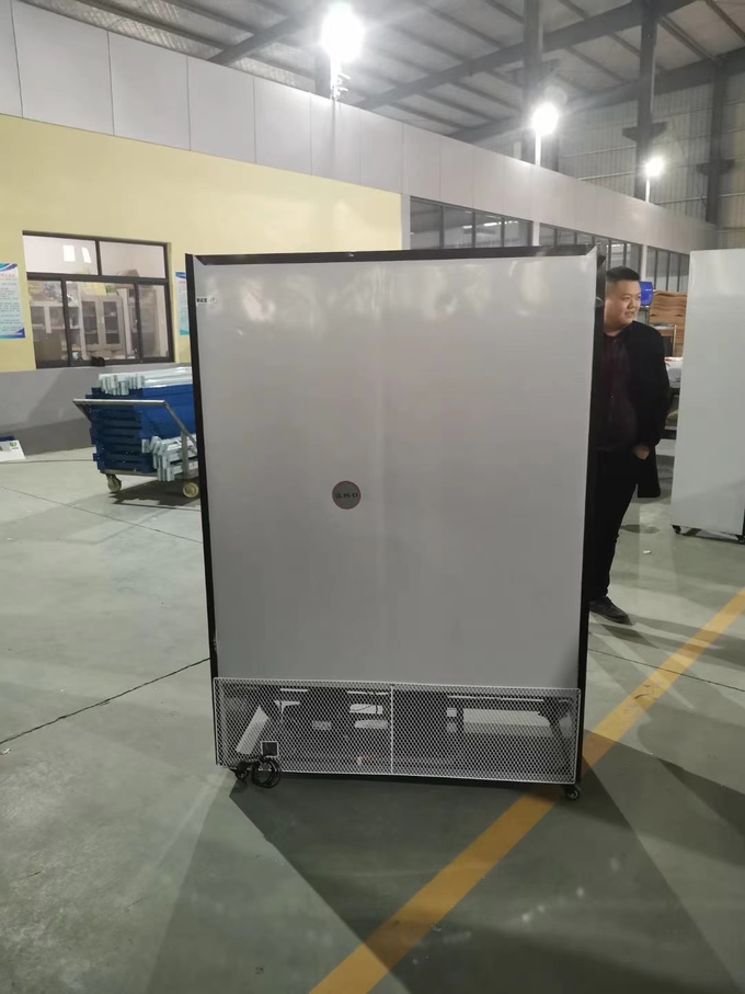Gabinetto di vetro refrigerato raffreddato ad aria verticale 6 della bevanda di grande capacità di tre porte