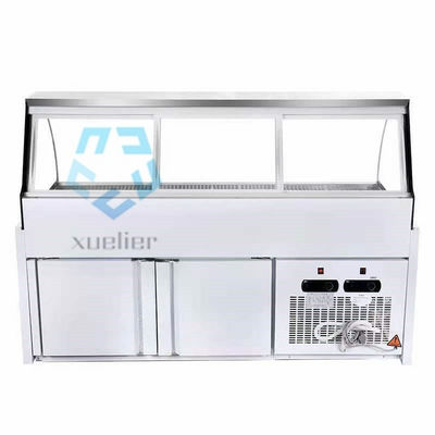 Dual Temperature Commercial Deli Refrigerator Painted Steel 220V