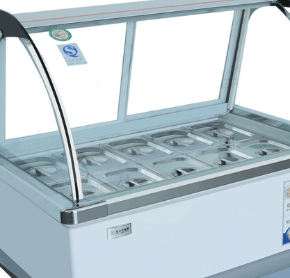 24L Commercial Ice Cream Chest Freezer Direct Cooling 0.8 Cu Ft