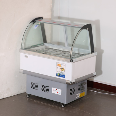 24L Commercial Ice Cream Chest Freezer Direct Cooling 0.8 Cu Ft