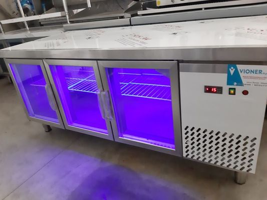 Commercial Glass Door Display Freezers 470L 17 Cu Ft