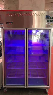 Double Door Stainless Steel Freezers 70cm Wide 1.2m