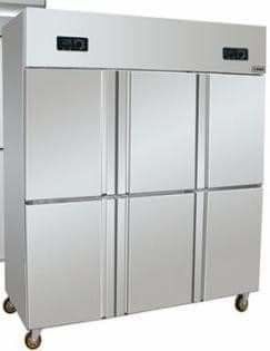 Kitchen Stainless Steel Freezers Six Doors 48 Cubic Foot