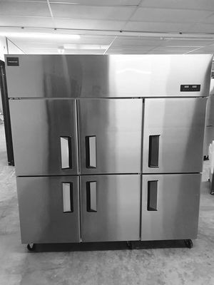 Kitchen Stainless Steel Freezers Six Doors 48 Cubic Foot