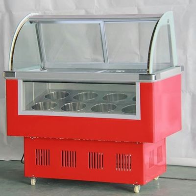 Glass Door Preservation Table Stainless Steel Refrigeration Facilities 1.8m