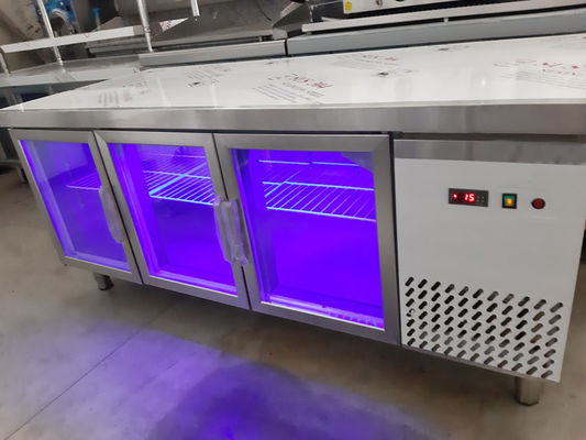 Stainless Steel Display Cabinet Refrigeration Facilities 220V