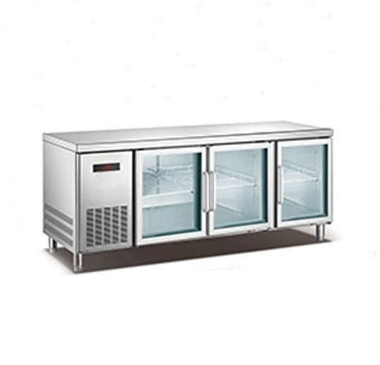 Stainless Steel Display Cabinet Refrigeration Facilities 220V
